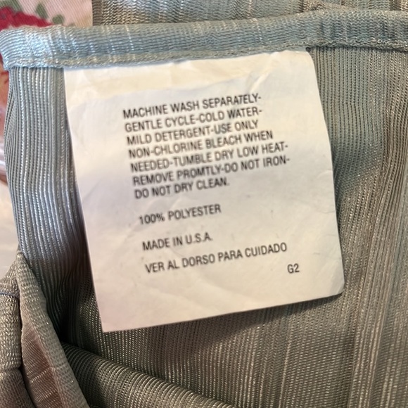 Vtg JC PENNY Window Scarf Valance Size 91.4" X 216 Sea-green SeaFoam Wrinkle NEW - Picture 7 of 12